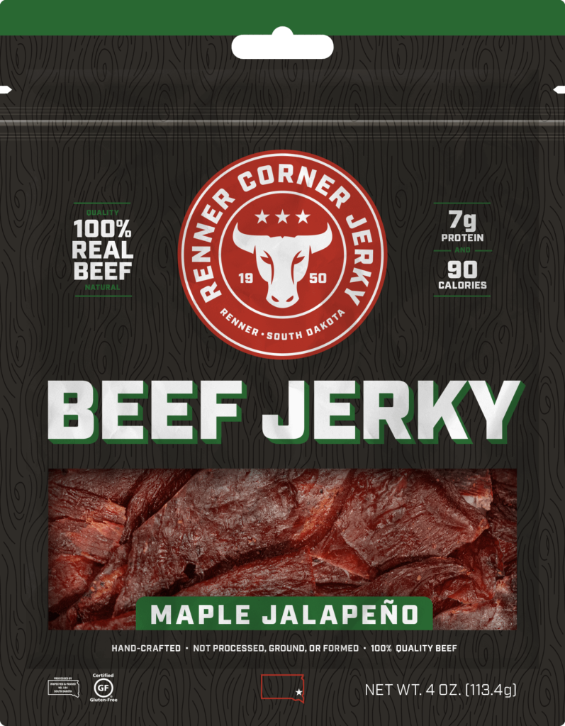 Maple Jalapeño Beef Jerky Made in South Dakota